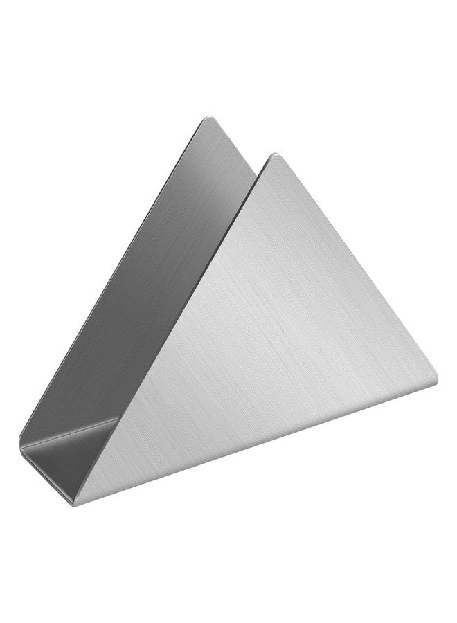 Lidwot Silver Stainless Steel304# Napkin Holder for Table,Metal Standing Tissue Dispenser Organizer for Kitchen Dining Table,Cocktail Picnic Bar Napkins Holder,Upright Metal Napkin Dispenser.1 Piece - Image 1