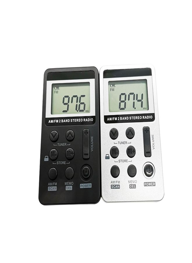 Portable mini FM/AM two-band radio lithium battery powered FM tuner medium wave 103 radio Charging 103 black (FM+AM) - Image 5