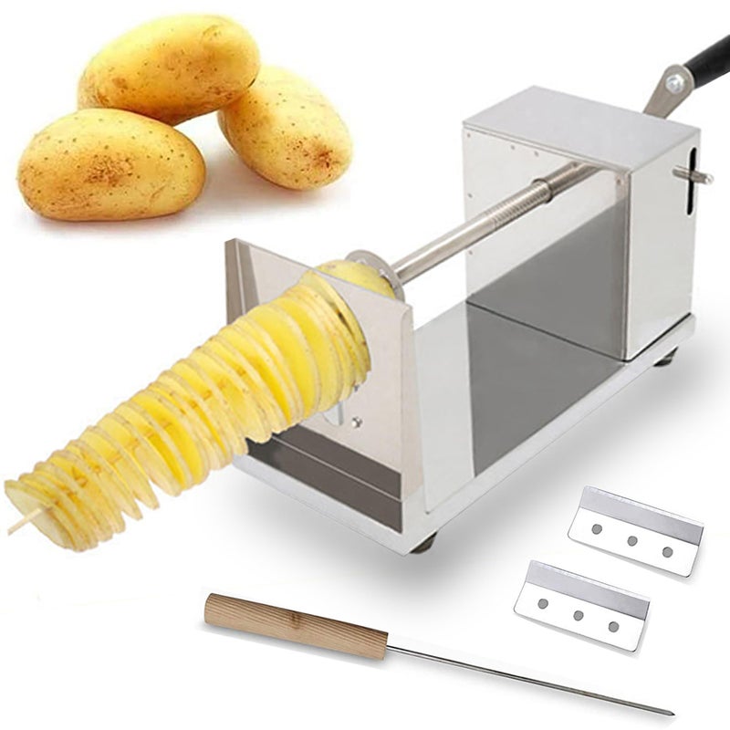 Tornado Potato Spiral Cutter AIDOIT Manual Stainless Steel Potatoes Twister Cutter