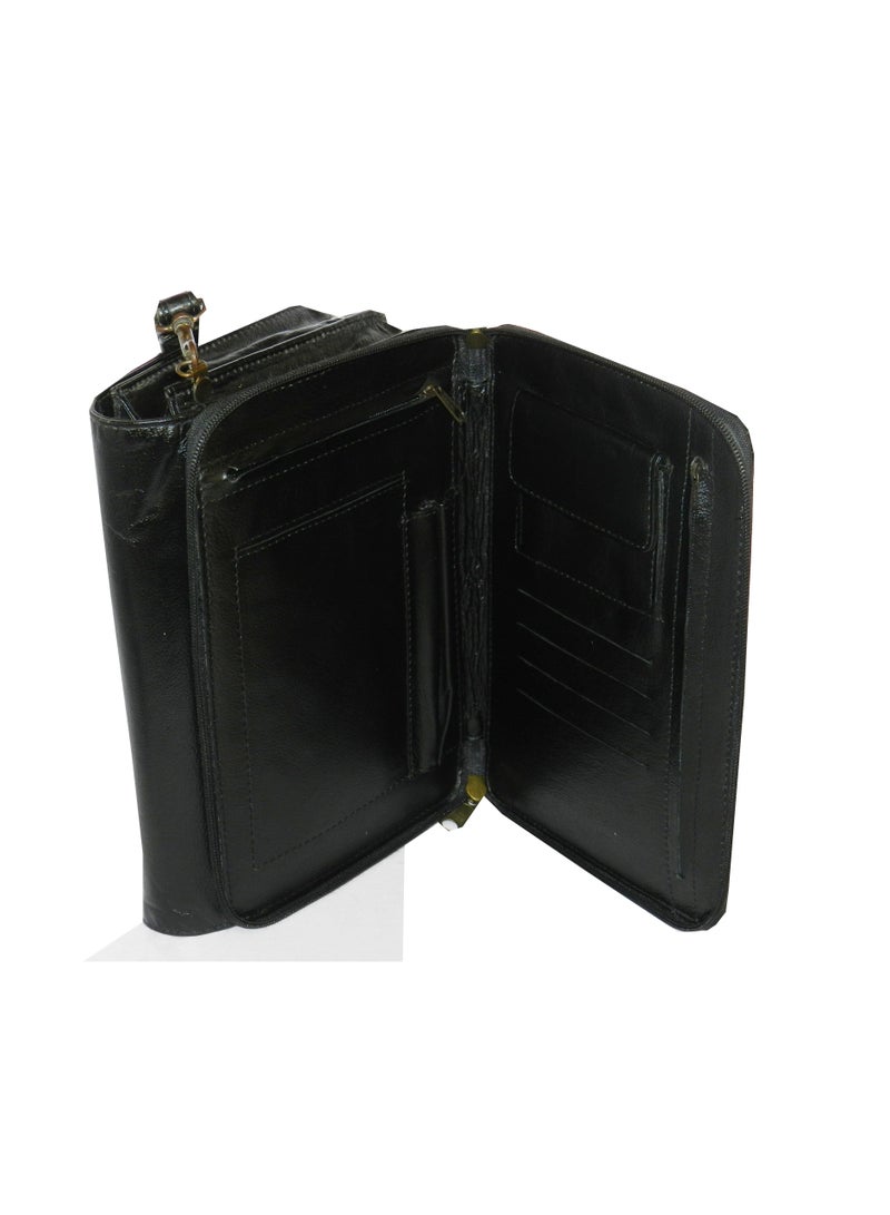 LAVERI LEATHER Laveri Genuine Leather Designer Hand Pouch For Travel  - Image 5