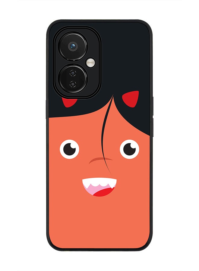 Stylizedd Rugged Black edge case for Nord CE 3 Lite Slim fit Soft Case Flexible Rubber Edges Anti Drop TPU Gel Thin Cover - Cute Cupid - Image 1