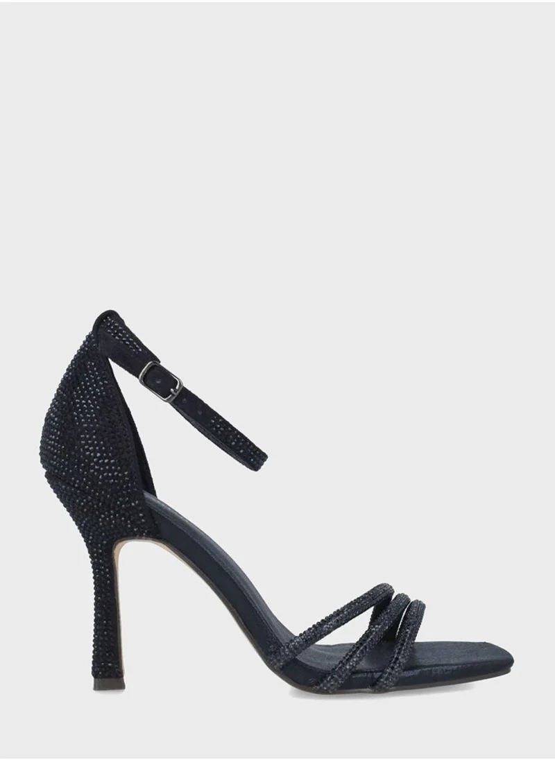 منبور Ankle Strap High Heel Sandals