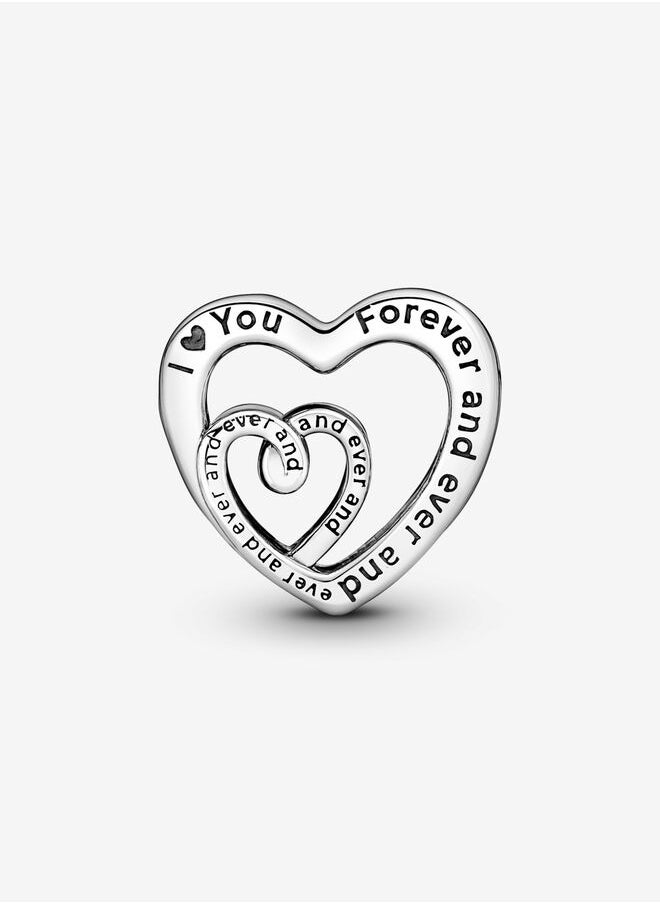 PANDORA - Pandora Moments Entwined Infinite Hearts Charm for Women's Bangle 790800C00 - Image 1