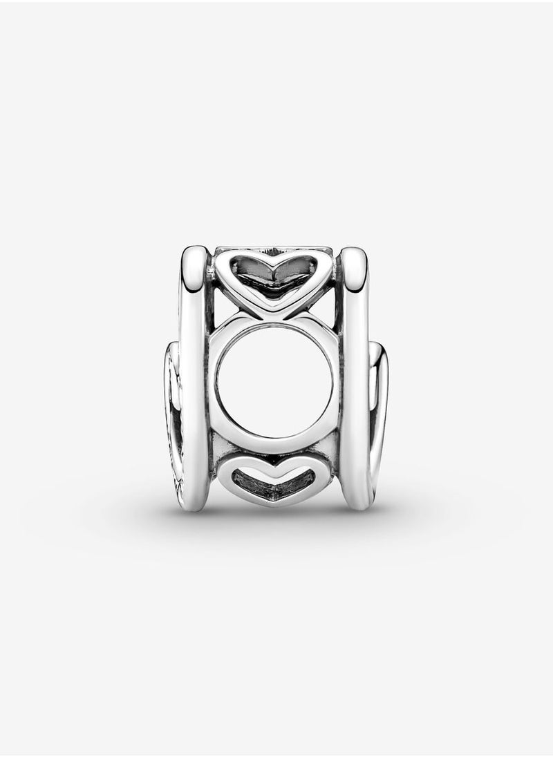 PANDORA - Pandora Moments Entwined Infinite Hearts Charm for Women's Bangle 790800C00 - Image 1
