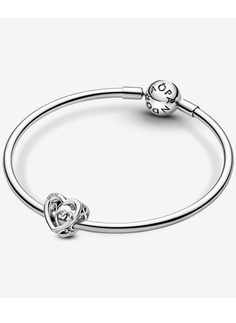 PANDORA - Pandora Moments Entwined Infinite Hearts Charm for Women's Bangle 790800C00 - Image 1