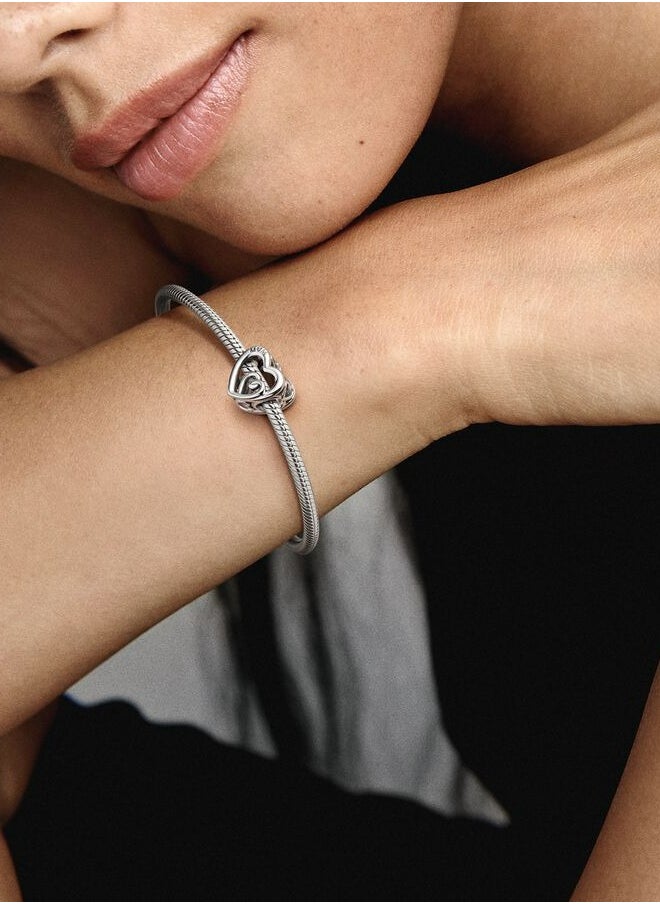 PANDORA - Pandora Moments Entwined Infinite Hearts Charm for Women's Bangle 790800C00 - Image 1