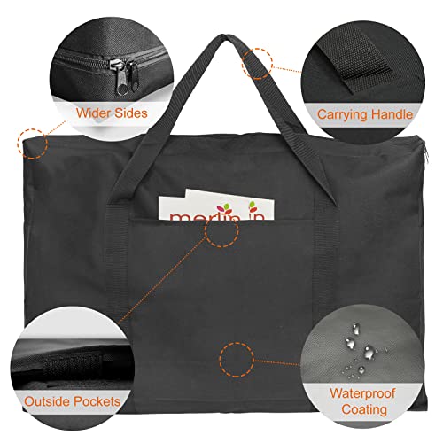 Cupohus 25" x 37" Lightweight Art Portfolio Bag (Edition 2.0) with Outer Pockets and Handle, Student Carry Transport Storage Bag for 24" x 36" Artworks - Image 5
