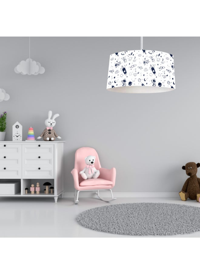 تبس هوم لمب مصباح سقف من القماش للأطفال 42 × 25 سم / بيج