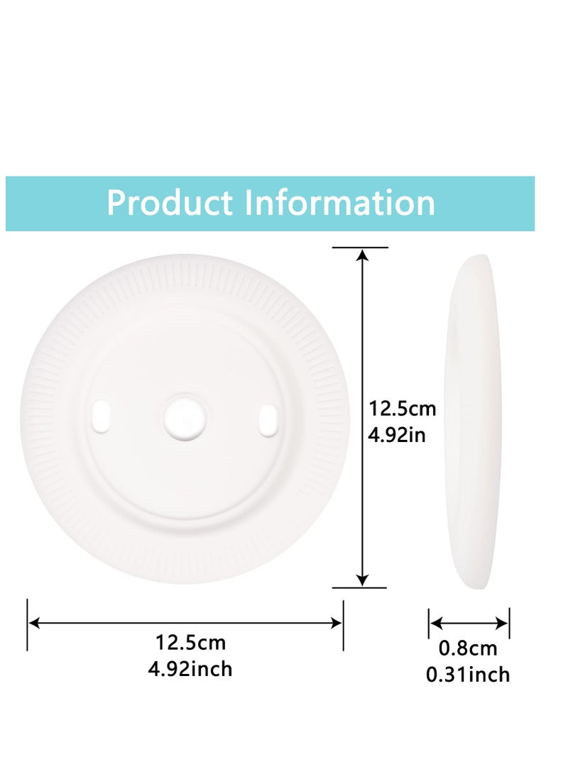 SYOSI Silicone Wall Plate Cover for Google Nest Learning Thermostat 1st/2nd/3rd Bracket Mount | Easy Installation | Fingerprint Resistant | Elegant Design (White) - Image 3