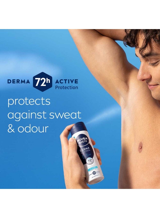 Nivea Men Derma Control Defend Extra Comfort Anti-Perspirant Spray With Pure Hyaluron And Pro-Vitamin B5 150ml - Image 4