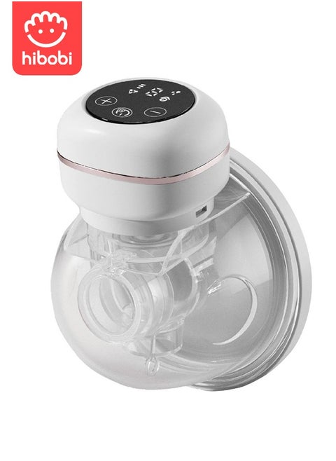 Electric Wearable Breast Pump,Hands Free Breast Pump,Low Noise Leak-Proof Painless Breastfeeding - White