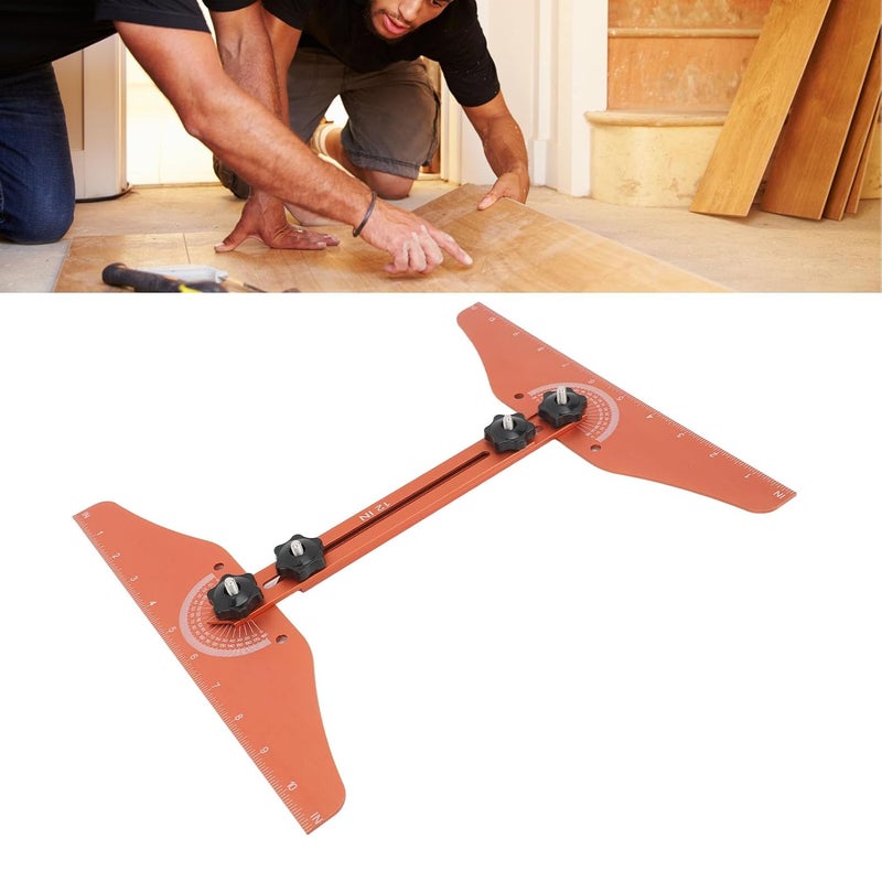Adjustable Stair Tread Gauge Template Tool for Flat and Spiral Stairs Home Renovation - Image 3
