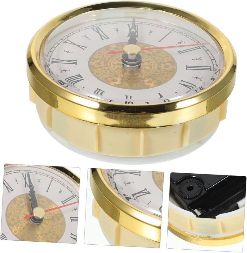 Cabilock Vintage Roman Numeral Clock Insert Mechanism for DIY Projects Retro Design with Lens Construction Easy to Install for Home Decor - Image 3