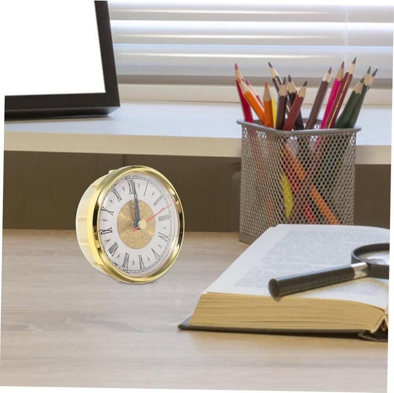 Cabilock Vintage Roman Numeral Clock Insert Mechanism for DIY Projects Retro Design with Lens Construction Easy to Install for Home Decor - Image 5