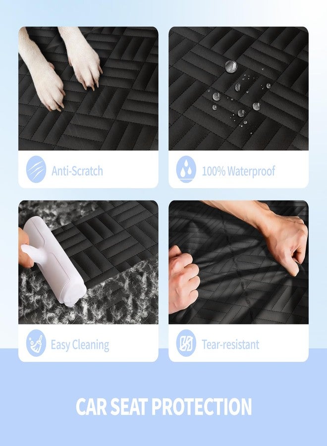 ELLINI Dog Car Seat Cover for Back Seat, Hard Bottom Back Seat Extender for Dogs, Holds 400lbs, 600D Heavy Duty Scratch-Proof Waterproof Dog Hammock for Full-Size Trucks - Image 4