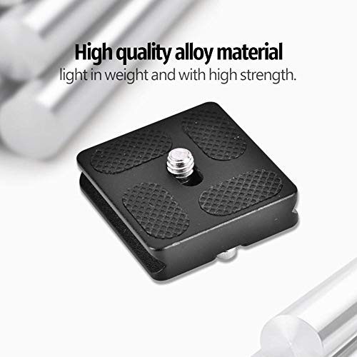 Serounder Quick Release Plate, PU40 Universal Tripod Arca Plate with 1/4inch Screw Mount 50mm Quick Release Clamp Mount Adapter Arca Swiss Standard for Monopod Tripod Ball Head SLR Camera - Image 4