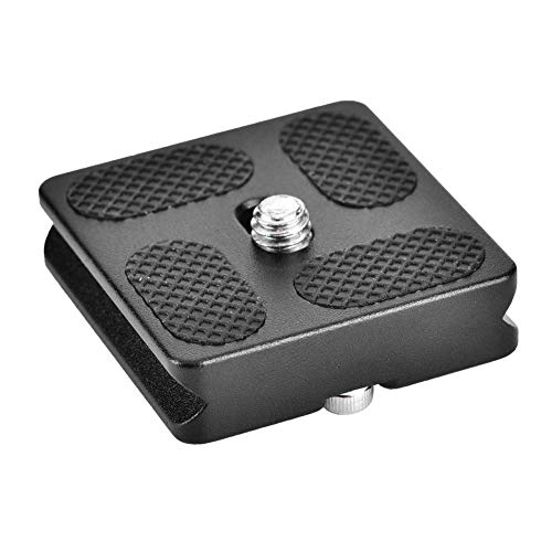 Serounder Quick Release Plate, PU40 Universal Tripod Arca Plate with 1/4inch Screw Mount 50mm Quick Release Clamp Mount Adapter Arca Swiss Standard for Monopod Tripod Ball Head SLR Camera - Image 1