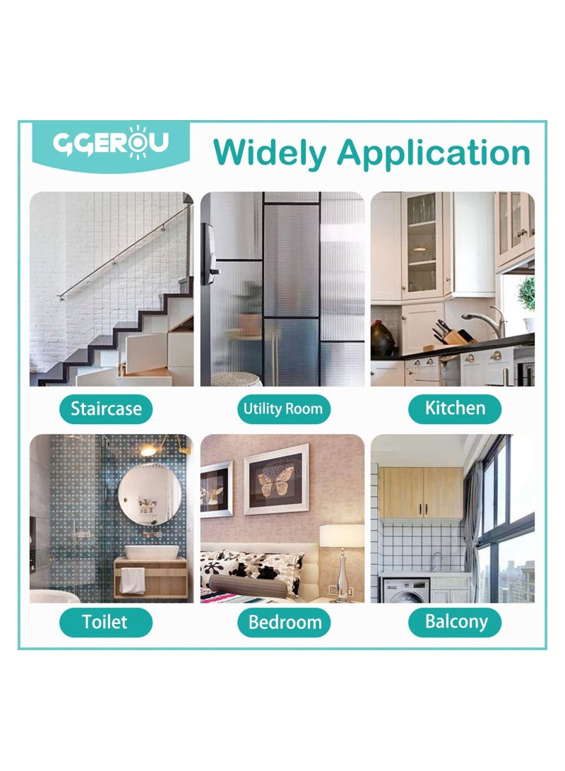 GGEROU Baby Gate for Stairs & Doorways,Extra Wide Baby Safety Door Gates,Pet Dog Gate,Auto Close Pressure Mounted Walk Thru Child Gate for Baby Toddlers,NO Drilling (Gate + 30cm Extensions) - Image 5