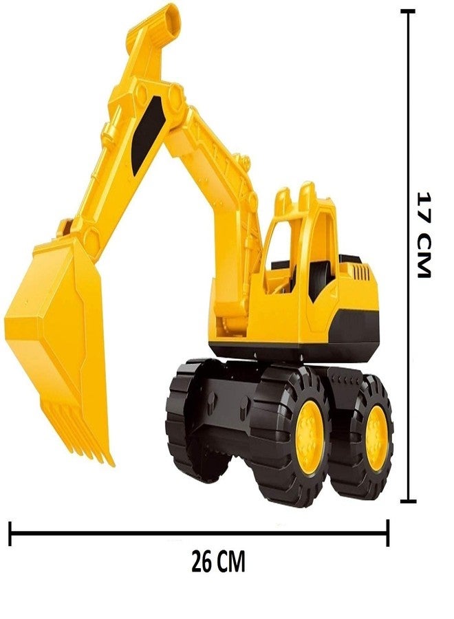 ISTOSY Unbreakable Automobile Construction Engineering Toy Friction Powered Dumper Truck Pull Back City Excavator Vehicles Toys for Kids Boys Girls - Image 3