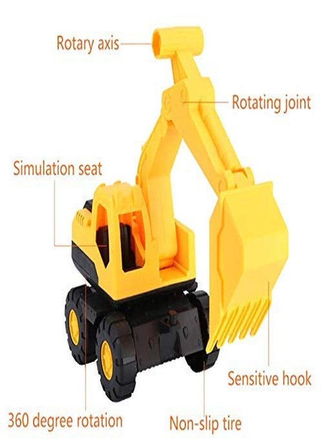 ISTOSY Unbreakable Automobile Construction Engineering Toy Friction Powered Dumper Truck Pull Back City Excavator Vehicles Toys for Kids Boys Girls - Image 2