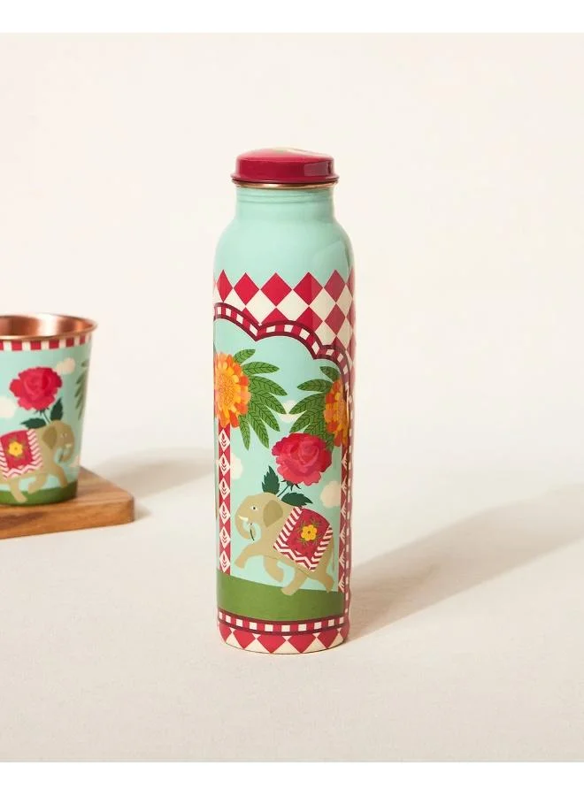 Chumbak Royal Tusker Copper Bottle, 950 ml | Palace Memoirs