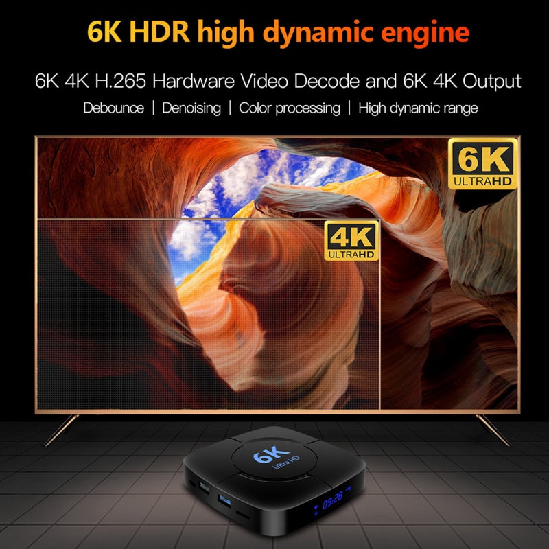 Android TV Box X88 Pro 4GB RAM 64GB ROM RK3318 Quad-Core - Dual-Band WiFi 2.4G/5GHz BT 3D 4K - Android 10.0 TV Box for Home Entertainment - Image 3