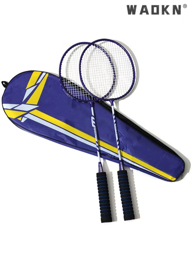 WAOKN Badminton Racket Set, Lightweight Professional Badminton Racket Set for Badminton Racquets Badminton Rackets Set, Lightweight Badminton Rackets Professional Set with 3 Nylon Ball, 1 Badminton Bag - Image 3