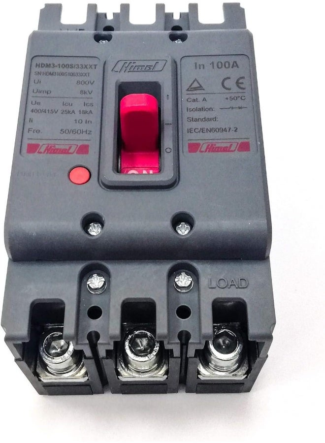 Himel قاطع الدائرة المصبوب MCCB 100A 25kA 3P - هيميل - Image 3