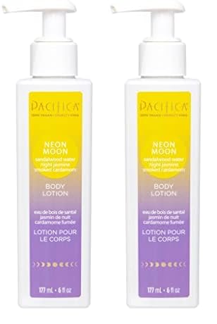 Pacifica Beauty  Neon Moon Body and Hand Lotion  Lightweight Hydrating Nourishing Shea Butter  Sunflower Oil  NonGreasy  Moisturizer for Dry Skin  Vegan  Cruelty Free Pack of 2