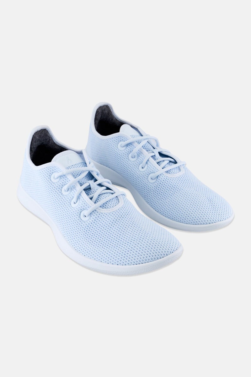Allbirds Men Tree Runner Lace Up Shoes, Light Blue - Image 1