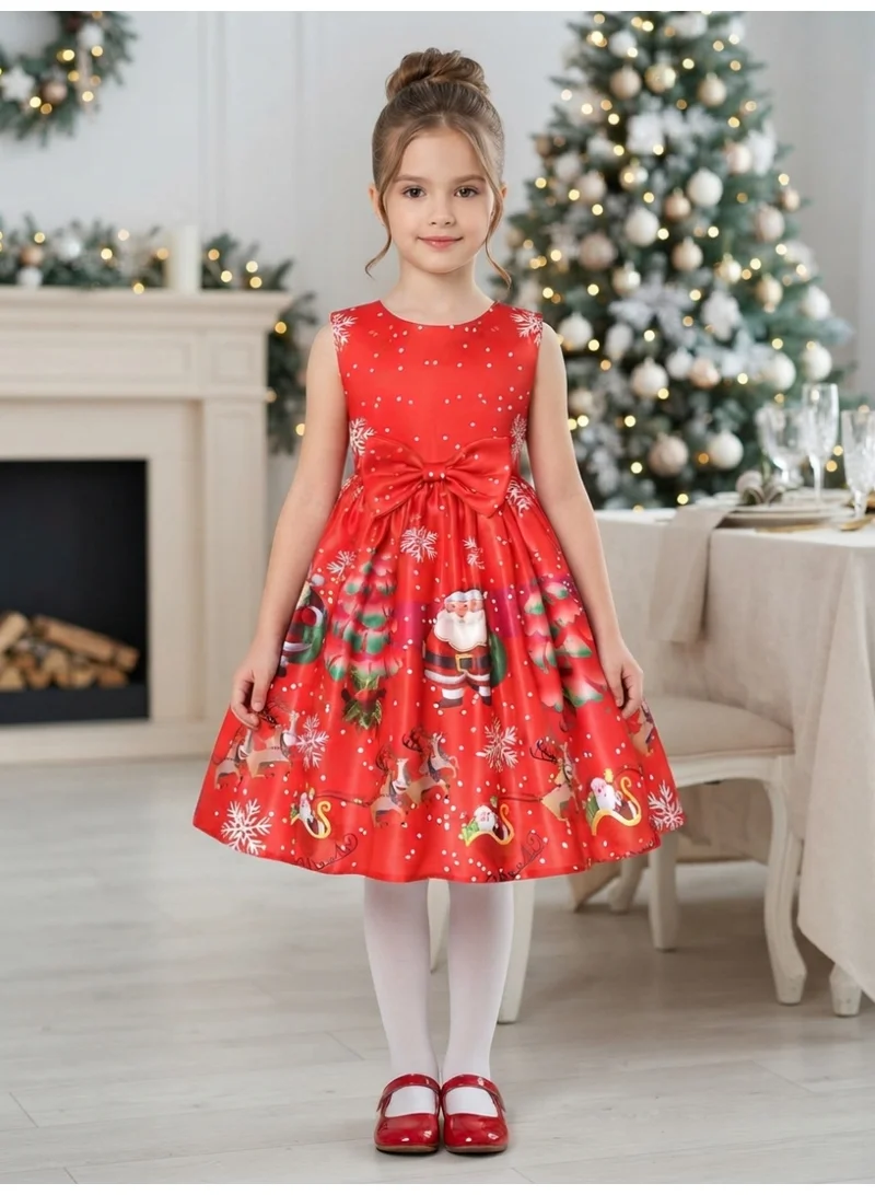 دىدانيالا Christmas Festive Red Girls Pageant Gown