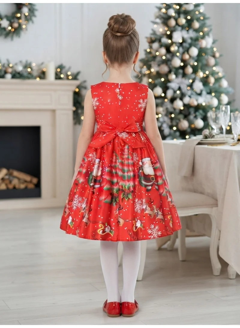 دىدانيالا Christmas Festive Red Girls Pageant Gown