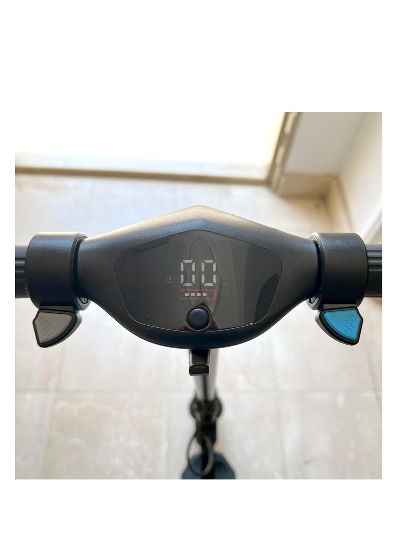 Crony S32 Children's Electric Scooter – 130W Motor, 10-16KM/H Speed, 21V/2.5AH Battery, 5-8KM Range, Foldable & Portable, Aluminum Alloy Frame, LED Display & Lights, Foot Brake, Safe Electric Scooter for Kids, Teens, and Young Riders, Easy-to-Use E-Scooter for Beginners, Eco-Friendly Battery-Powered Ride for Children, Lightweight Kids Motorized Scooter, Electric Kick Scooter for Toddlers, Small & Kid-Friendly E-Scooter, 100KG Max Load, LED Light Base, Safe Braking System, Ideal for Short Commutes, Charging Time 2-3 Hours, Compact Design for Easy Storage, Easy Folding Mechanism, Durable and Sturdy Frame,Perfect Scooter for Outdoor Adventures, Youth Electric Rideable, Portable Electric Scooter with Safety Features, Ideal for Kids Who Want to Explore, Fun and Practical Scooter for Family Rides, Suitable for Youth Riders, Electric Scooter with Speed Control for Safe Riding, Perfect Gift for Kids and Teens，Black  - Image 3