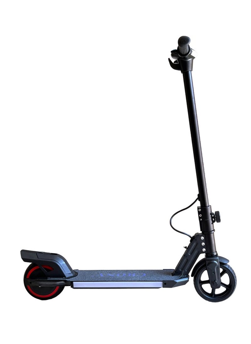 Crony S32 Children's Electric Scooter – 130W Motor, 10-16KM/H Speed, 21V/2.5AH Battery, 5-8KM Range, Foldable & Portable, Aluminum Alloy Frame, LED Display & Lights, Foot Brake, Safe Electric Scooter for Kids, Teens, and Young Riders, Easy-to-Use E-Scooter for Beginners, Eco-Friendly Battery-Powered Ride for Children, Lightweight Kids Motorized Scooter, Electric Kick Scooter for Toddlers, Small & Kid-Friendly E-Scooter, 100KG Max Load, LED Light Base, Safe Braking System, Ideal for Short Commutes, Charging Time 2-3 Hours, Compact Design for Easy Storage, Easy Folding Mechanism, Durable and Sturdy Frame,Perfect Scooter for Outdoor Adventures, Youth Electric Rideable, Portable Electric Scooter with Safety Features, Ideal for Kids Who Want to Explore, Fun and Practical Scooter for Family Rides, Suitable for Youth Riders, Electric Scooter with Speed Control for Safe Riding, Perfect Gift for Kids and Teens，Black  - Image 2