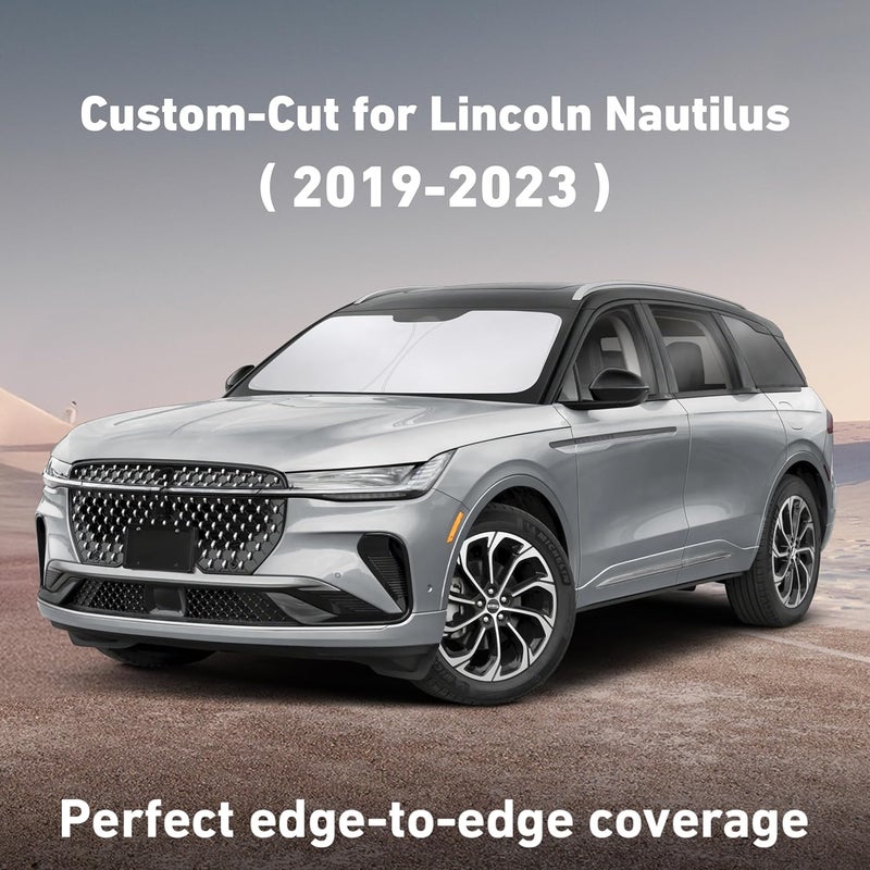 Windshield Sunshade for Lincoln Nautilus (2019-2023) - UV Heat Blocker & Protector - Image 2