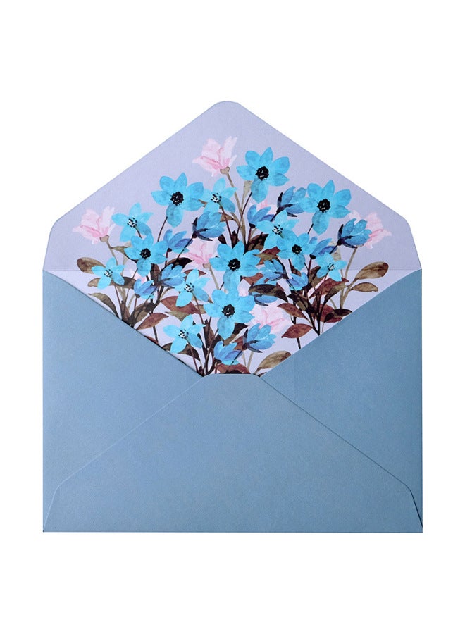 Glow Wedding Envelope Invitation Letter A5 Handwritten Love Letter Letter Paper Warm Spring Blooming Envelope Letter Paper Set Contains 2 Envelopes 4 Letter Paper - Image 1