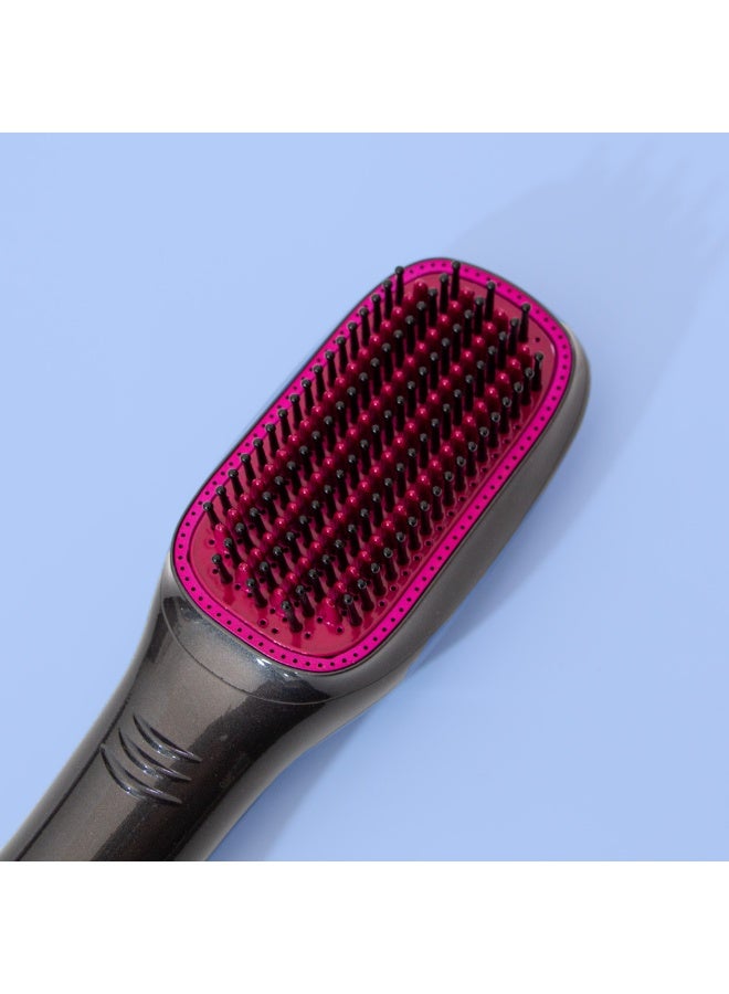 Macon Professional Hot Air Brush & Hair Dryer Styler - 3-in-1 Ionic Ceramic Volumizer for Straightening & Curling, 1200W, Anti-Scald Bristles, Dual Voltage - Image 5