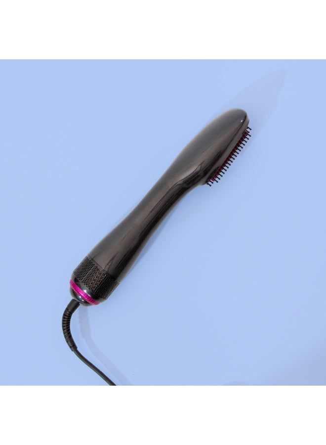 Macon Professional Hot Air Brush & Hair Dryer Styler - 3-in-1 Ionic Ceramic Volumizer for Straightening & Curling, 1200W, Anti-Scald Bristles, Dual Voltage - Image 4