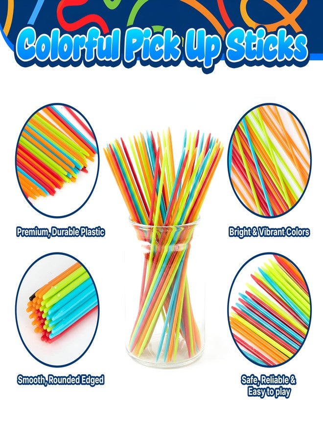 Point Games Pick Up Sticks Tube, Classic Game with 30 Bright Plastic Neon Pcs and a Storage Cylinder, Great for Any Gathering and Travel, Recommended Ages 3+ - Image 2