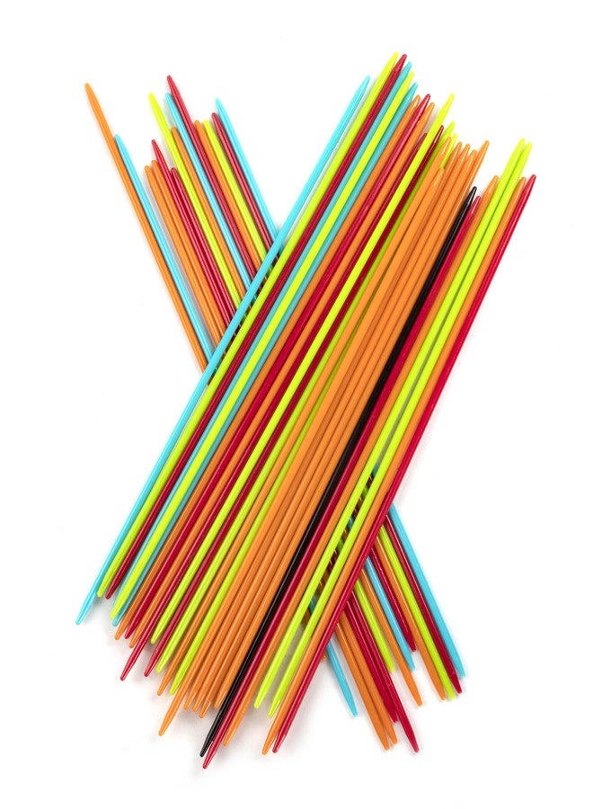 Point Games Pick Up Sticks Tube, Classic Game with 30 Bright Plastic Neon Pcs and a Storage Cylinder, Great for Any Gathering and Travel, Recommended Ages 3+ - Image 5