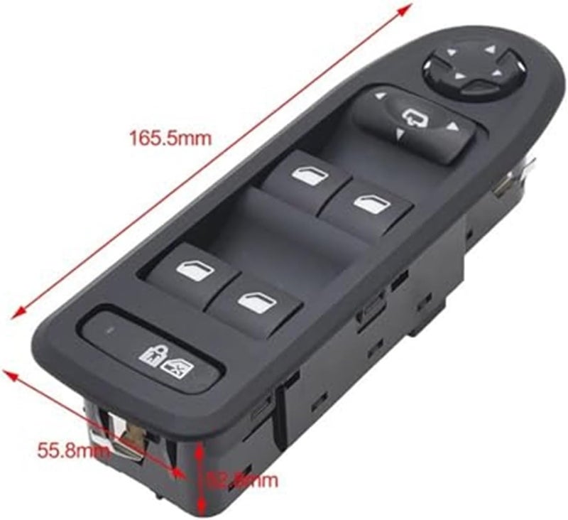 Wivplex Electric Power Master Window Switch for Peugeot - Image 2