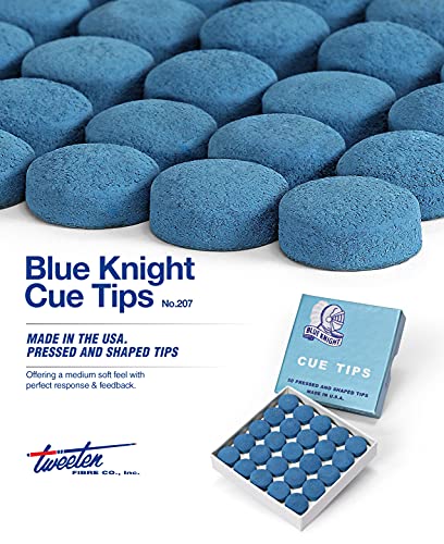 Tweeten Blue Knight Billiard Pool Cue Tips - Choose Your Size - Pack of 10 (13 mm) - Image 2