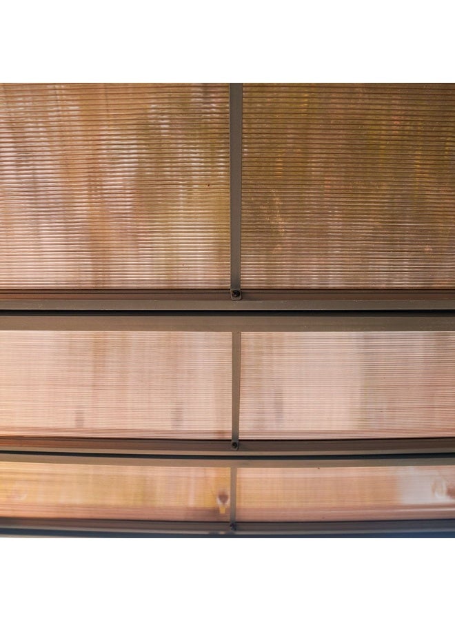 DANUBE HOME Amna Metal Pergola Gazebo Steel Frame With Polyester Roof Square Shape Tent Garden Patio Canopy Modern Outdoor Furniture - Grey - Image 4