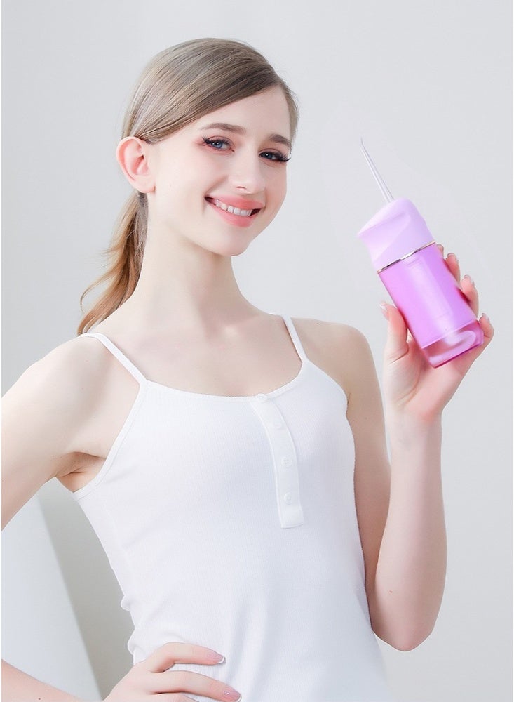 بوليفياز Water Flosser خيط مائي خيط تنظيف المياه للعناية بالأسنان واللثة، لاسلكي، خزان مياه كبير، تنظيف عميق، قابل لإعادة الشحن، مقاوم للماء، خالٍ من مادة BPA، متعدد الفوهات، منزلي وسفر - Image 3