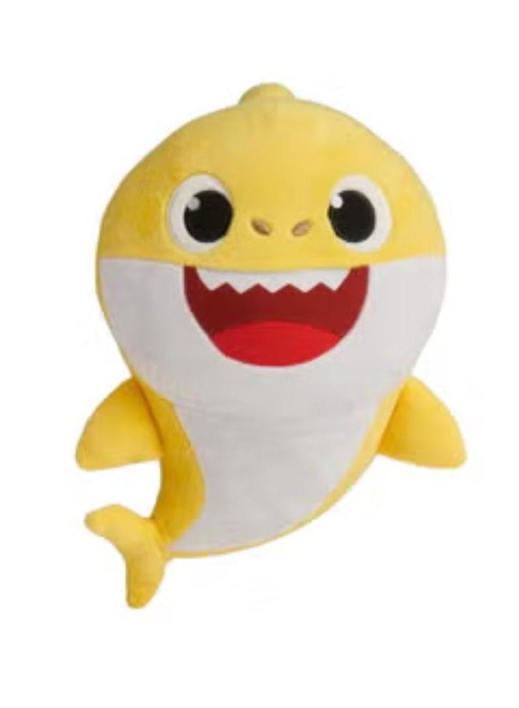 سمادل لعبة ناعمة من القطيفة لموسيقى القرش الكرتونية اللطيفة، 4 آيات من أغنية بيبي شارك بوصة سم - Image 1