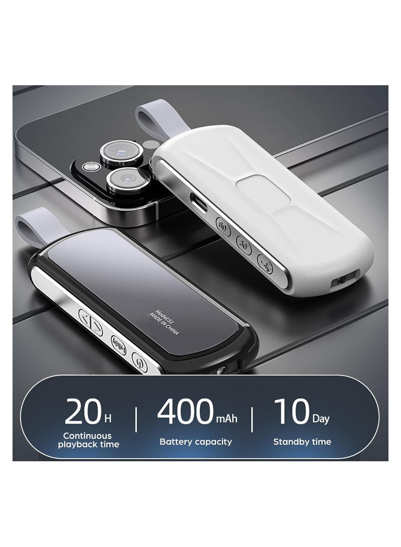 Barakah Pillow Speaker Bone Conduction Stereo, Mini Portable Bluetooth Wireless Sleep Headphones, Insomnia White Noise Machine for Side Sleepers, Black - Image 3