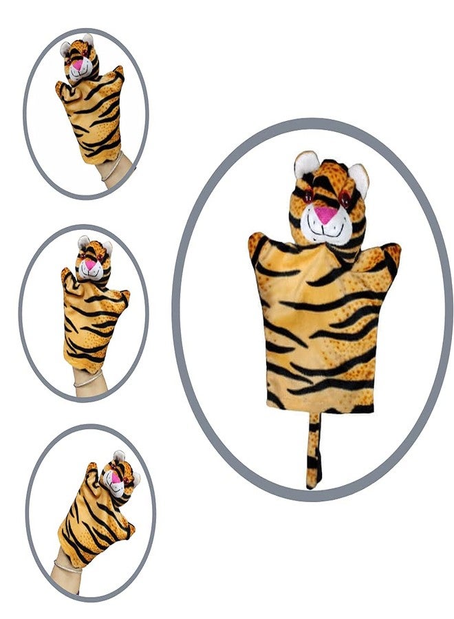 VARUSH Tiger Hand Puppet - Wild Animals & Birds Storytelling Plush Toy for Kids | Educational, Interactive Hand Puppet for Toddlers & Children | Learning, Playing, Pretend Play, Nursery & Gift Idea - Image 2