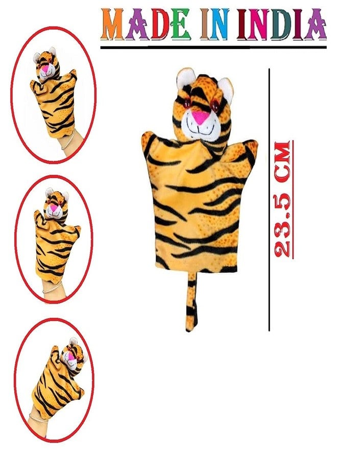 VARUSH Tiger Hand Puppet - Wild Animals & Birds Storytelling Plush Toy for Kids | Educational, Interactive Hand Puppet for Toddlers & Children | Learning, Playing, Pretend Play, Nursery & Gift Idea - Image 4