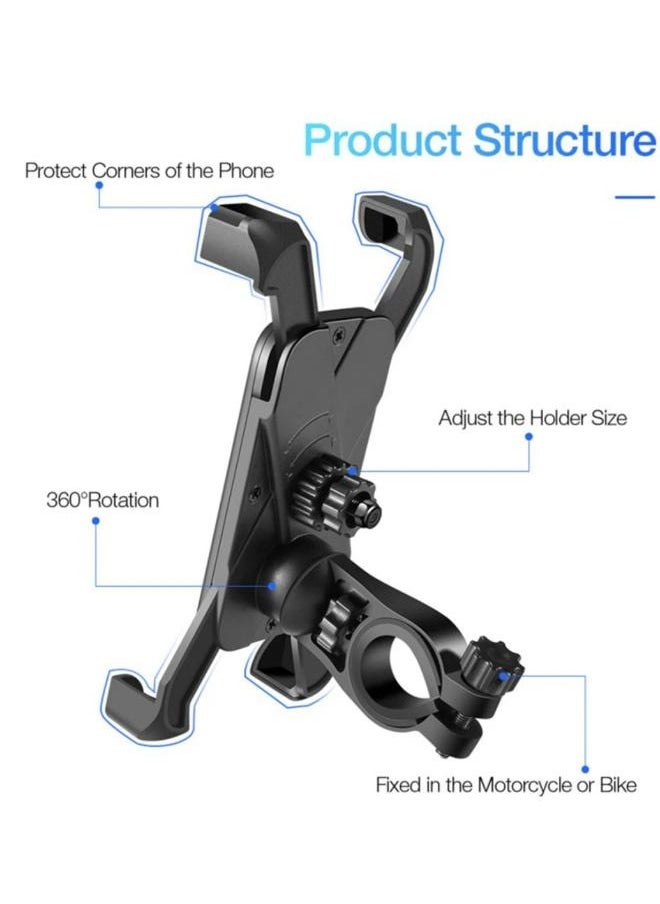 EasyLife Universal Motorcycle Bicycle Handlebar Mount Mobile Phone Holder Bike Cell Phone GPS Stand Mechanical Base Fit For iPhone Xiaomi  - Image 2