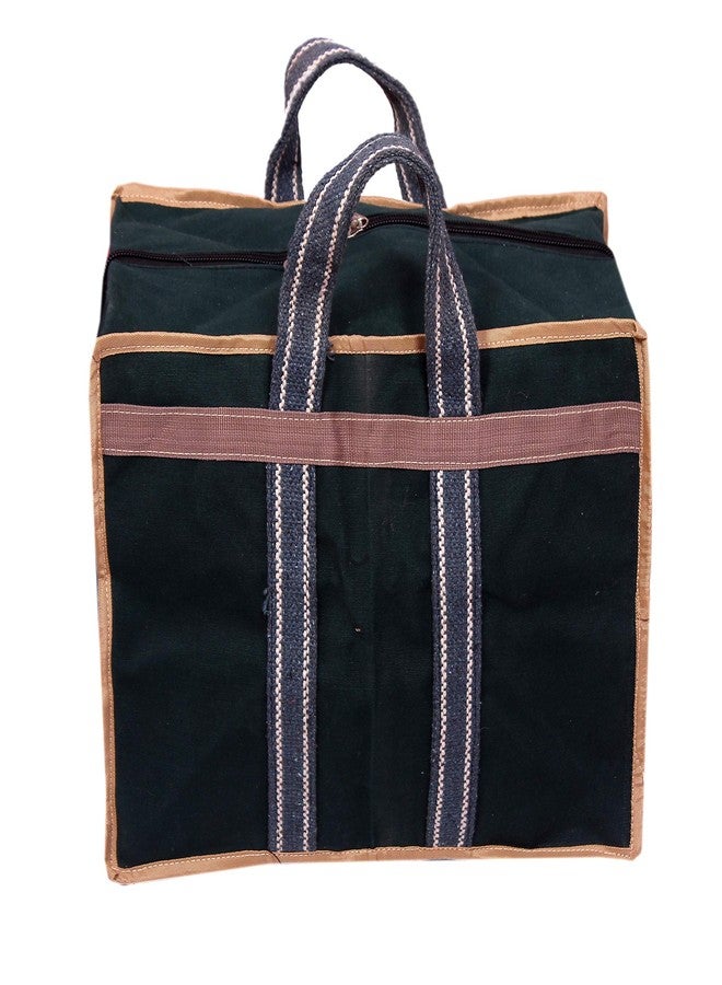 Padam Enterprises Canvas Shopping Bag/Grocery Bag/Vegetable Bag- Kitchen Essentials (43x26x28cm, Green) - Image 1